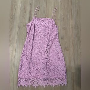 Pink lace dress